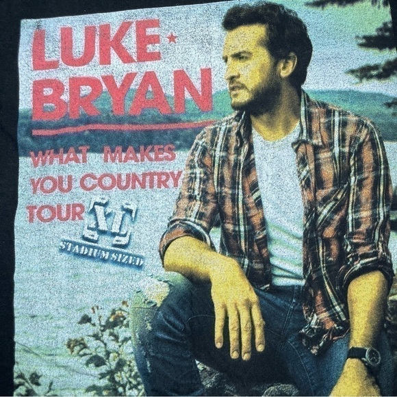 Luke Bryan Shirt Womens Small Tee What Makes You Country Tour 2018 Concert Party - Picture 2 of 4